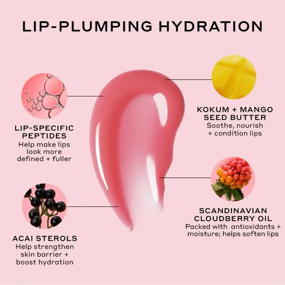 Ole Henriksen Pout Preserve Peptide Lip Treatment in Strawberry Sorbet Glimmer
